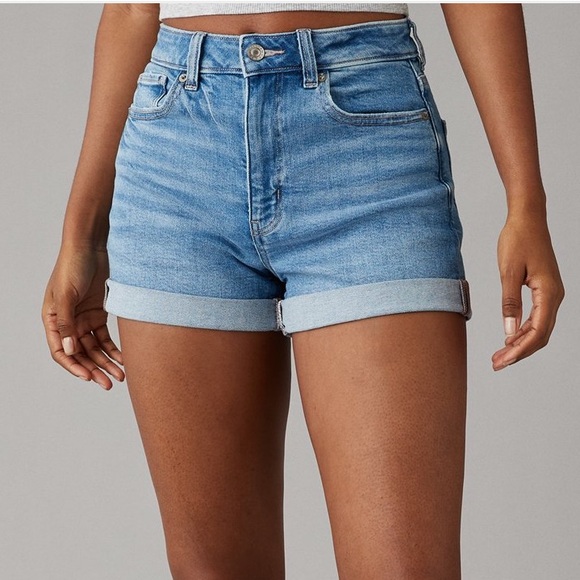 AE Stretch Denim Mom Short - Picture 1 of 7